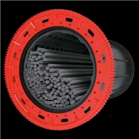 棒磨機3D動畫模擬